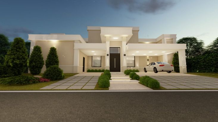 EM CONSTRUÇÃO - Fantástica casa térrea com Arquitetura Neo-Clássica EM CONSTRUÇÃO - Fantástica casa térrea com Arquitetura Neo-Clássica