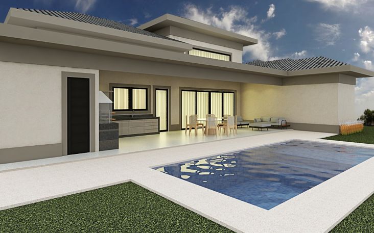 EM CONSTRUÇÃO - Lindíssima casa térrea contemporânea EM CONSTRUÇÃO - Lindíssima casa térrea contemporânea